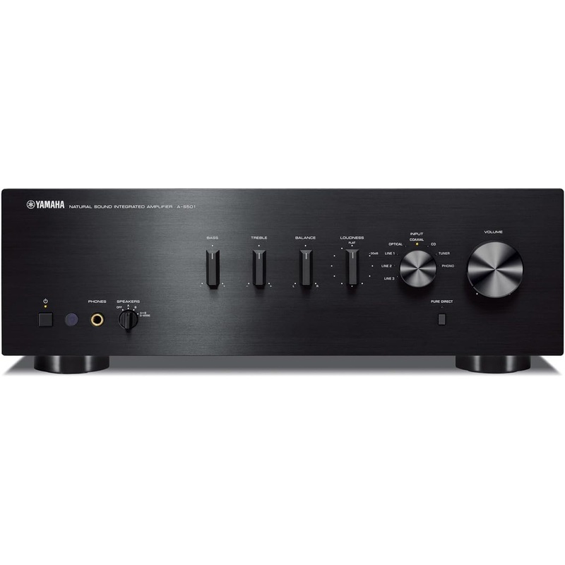 YAMAHA A-S501BL Natural Sound Integrated Stereo Amplifier (Black) – $360