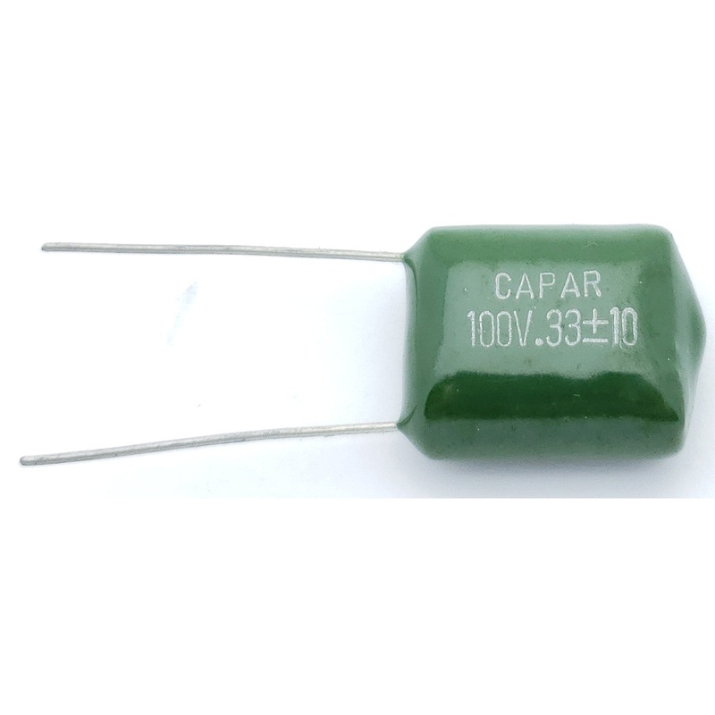 0.33uF 100V Mylar Film Capacitor – CAPAR 100V .33  10 %