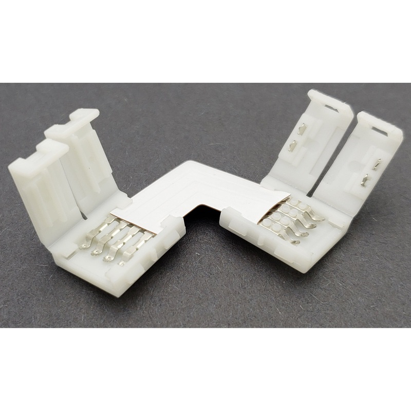 4 Pin RGB LED Strip 90 Degree Snap Adapter