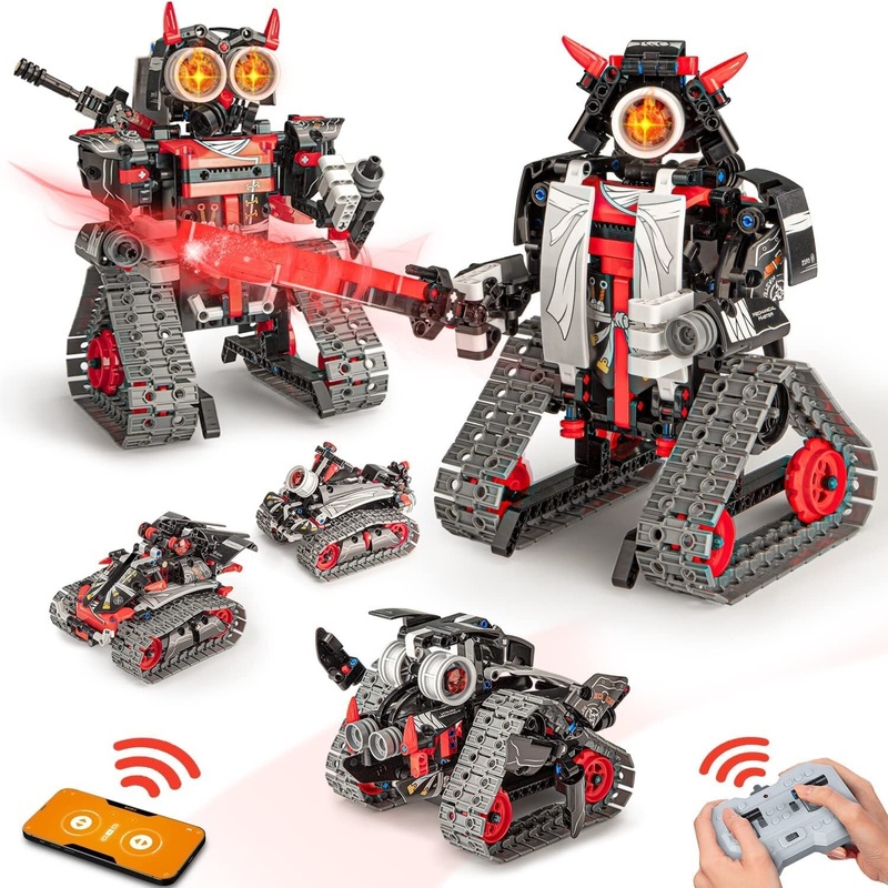 5 in 1 STEM Robot Building Kit, 419 Pcs, RC Toy, DIY Educational Gift Set for Age 6+