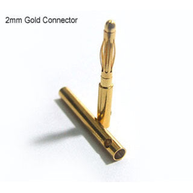 10 pair Gold 2mm RC Bullet Connectors