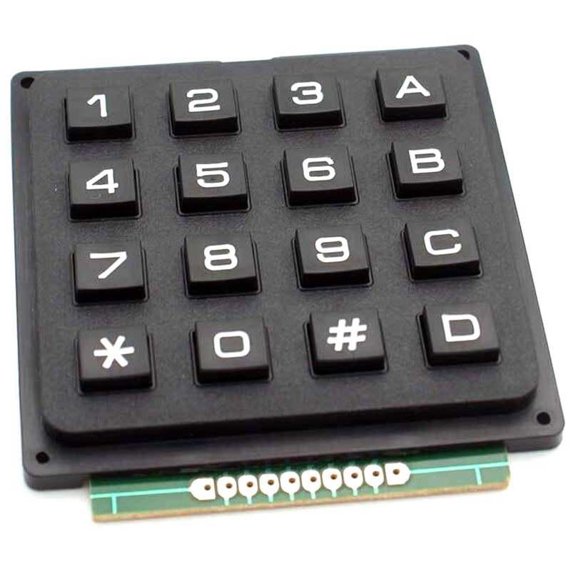 16-Button Numeric Keypad Matrix