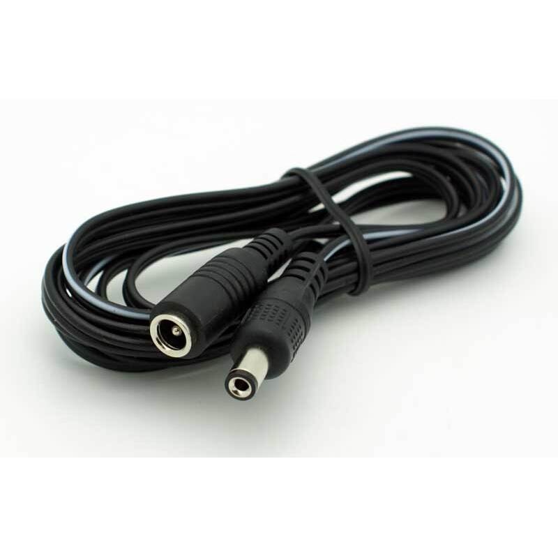 2.1mm x 5.5 DC Power Plug Extension Cable -6′ Male-Female