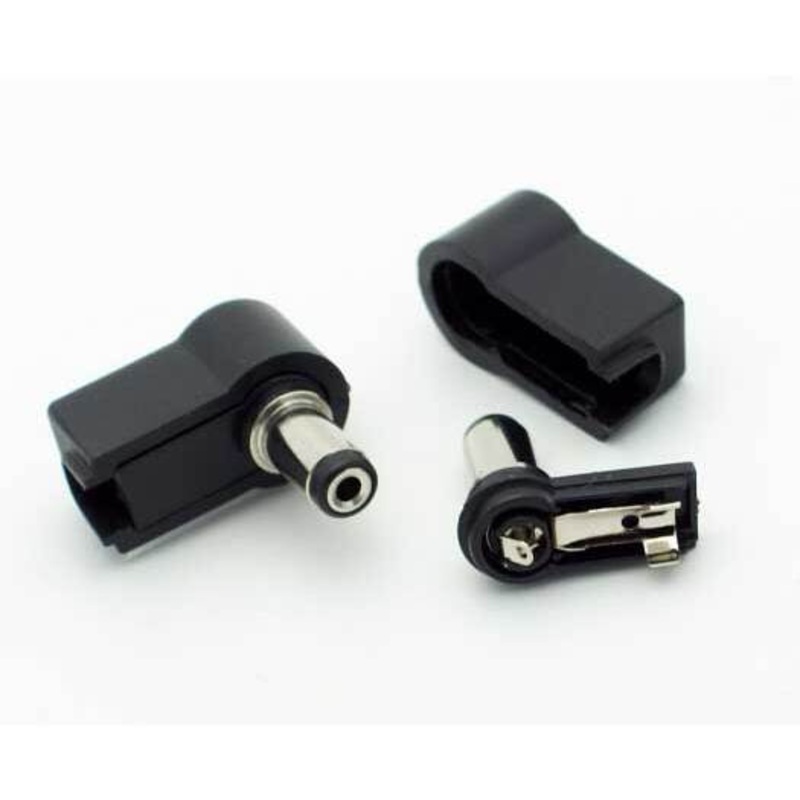 2.1mm DC Power Inline Plug – Right Angle