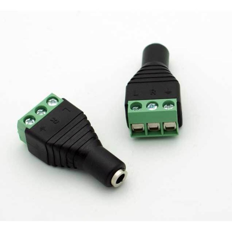 3.5mm Stereo Jack – Solderless w/Screw Terminals
