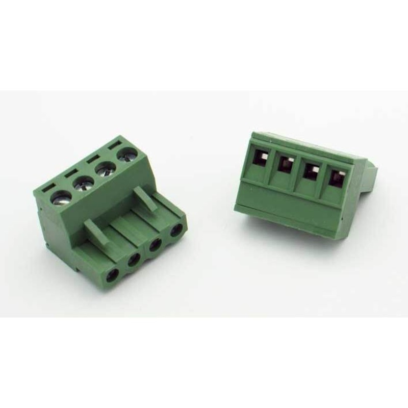4 Position Phoenix Connector Plug – (12-22AWG Wire / 15A)
