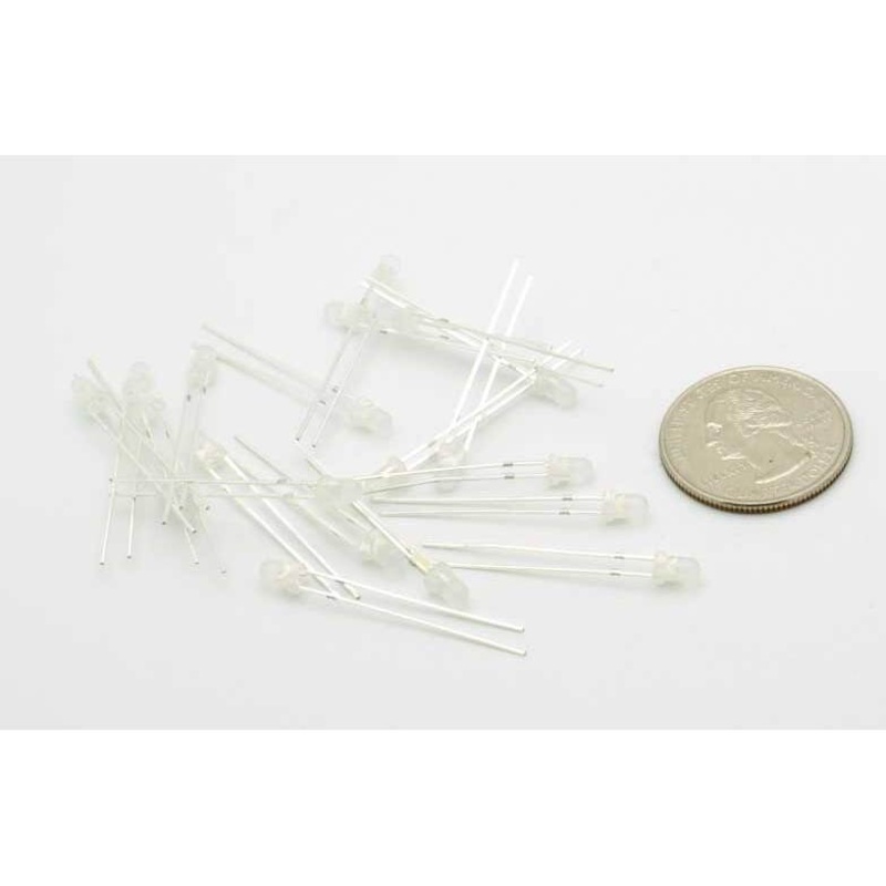 White 3mm LED 20-Pack