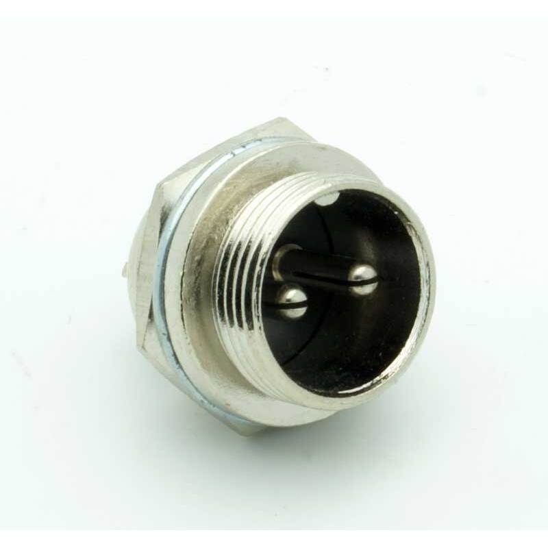 2 Pin Male Chassis Mount CB Mic Connector