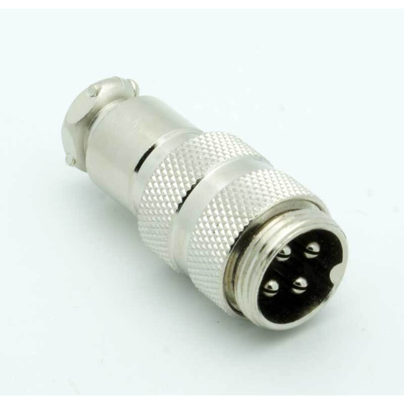 4 Pin Male Inline CB Mic Connector