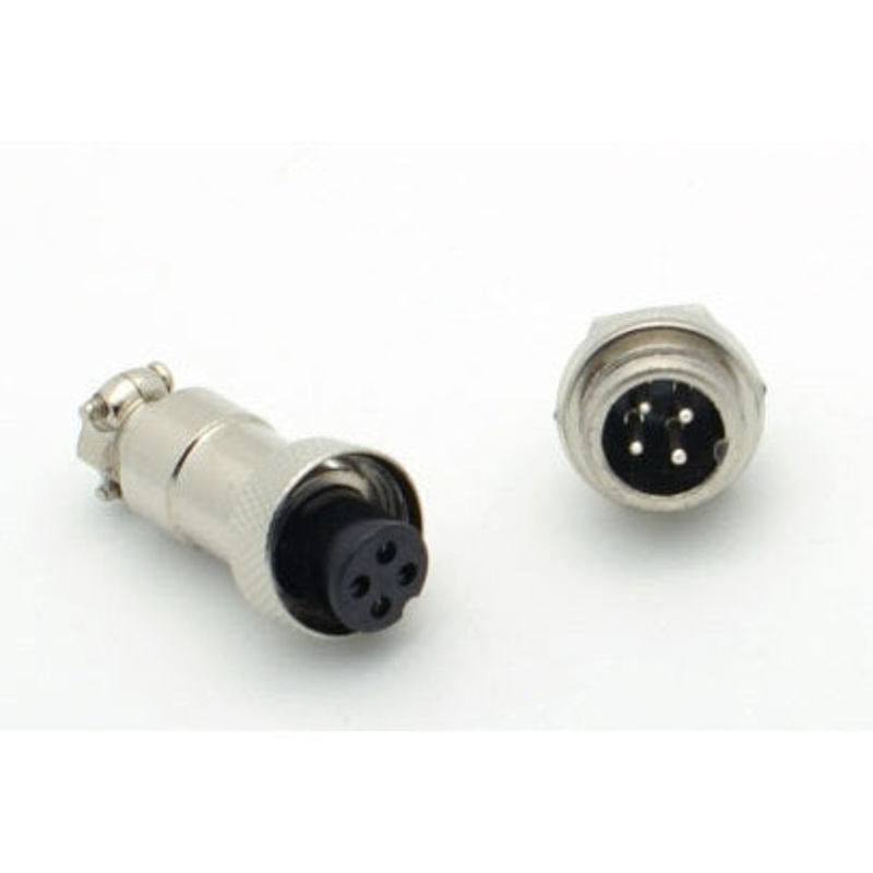 4 Pin Miniature Microphone Connector (Male/Female Pair)