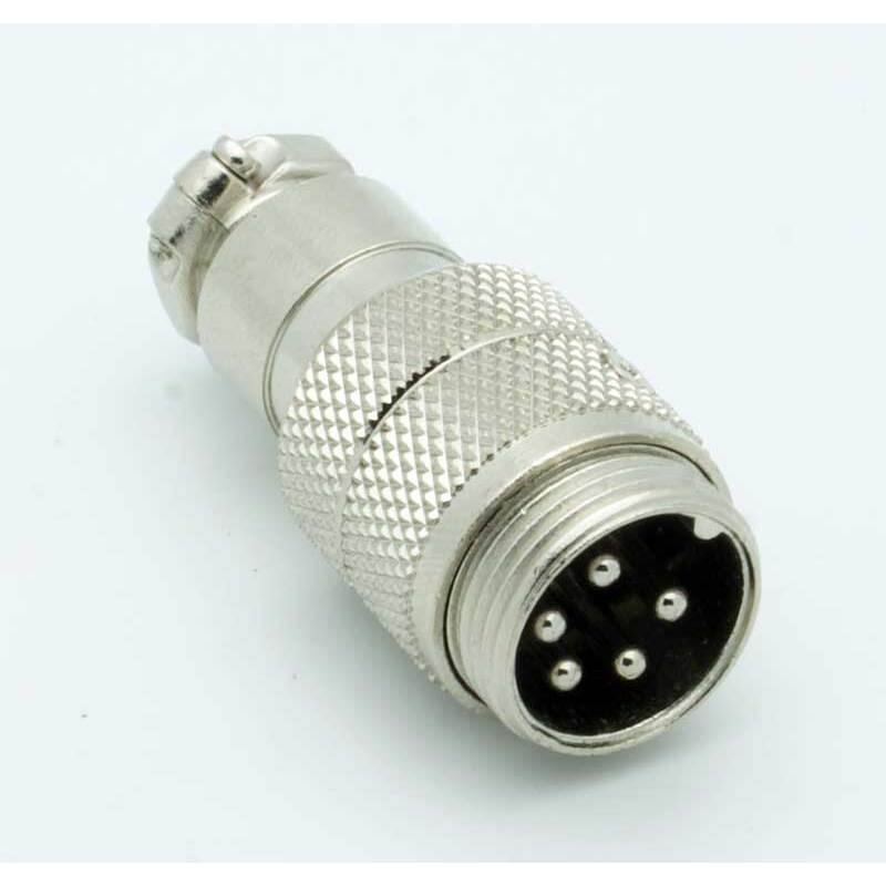 5 Pin Male Inline CB Mic Connector