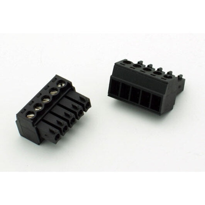 5 Position Mini-Phoenix Connector Plug – (18-24AWG Wire / 8A)