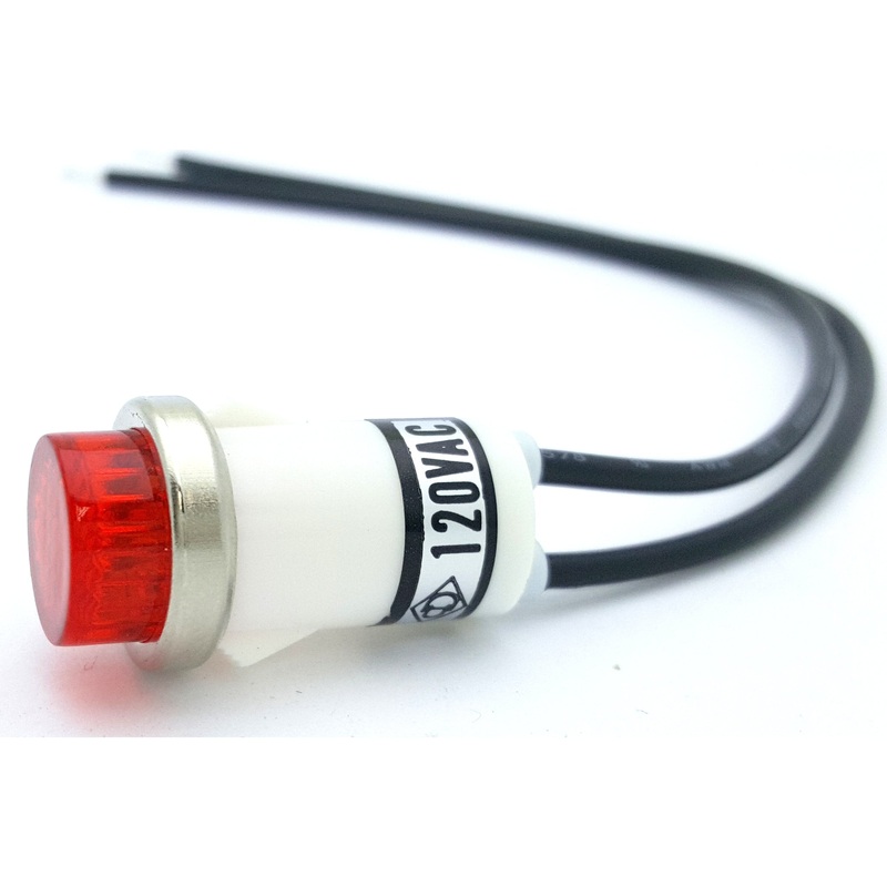 120VAC Snap-In Neon Indicator Lamp – Philmore