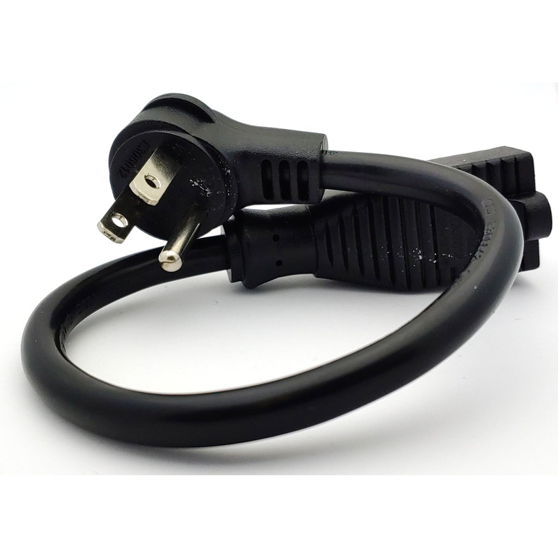 1′ Right-angle Down Extension Cable