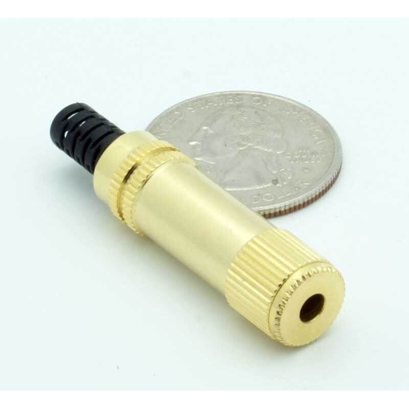 3.5mm Mono Jack Gold Line Mount