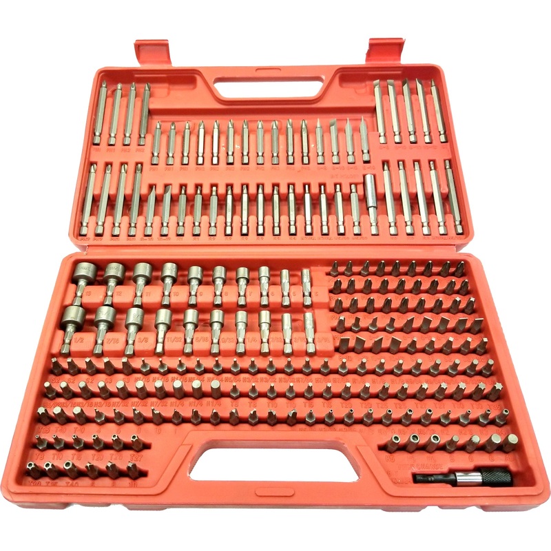 VETCO 208-Piece Screwdriver Bit Set CRV Steel Security Bit Socket Set