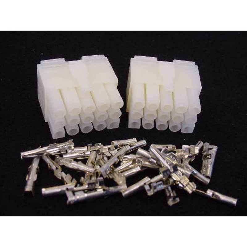 15 Pin Molex Female .093 Pins 12A QTY: 2