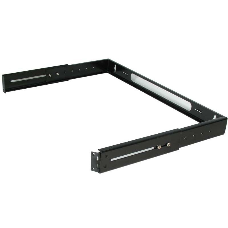 19″ 1U Adjustable Depth Wall Mount Rack – (Hinged)