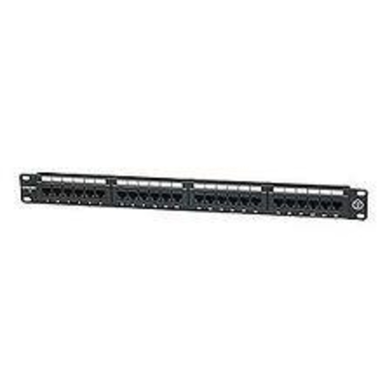 24 Port Cat-6 Patch Panel – 19″ Rack Mount