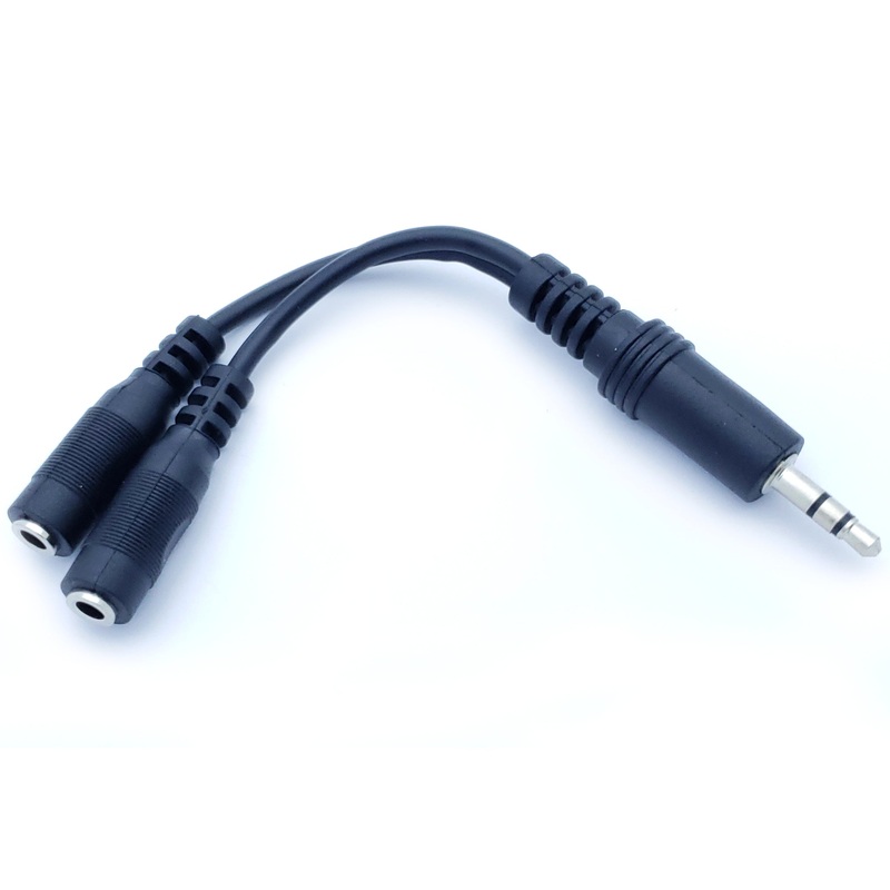 3.5MM Stereo Male to 2 3.5MM Stereo Female Splitter Cable
