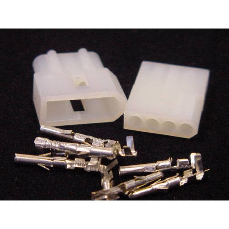 4 Pin Molex Male/Female Pair .062 Pins 5A