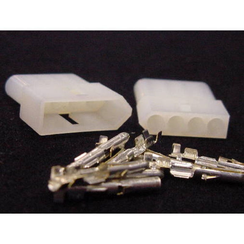 4 Pin Molex Male/Female Pair .093 Pins 12A