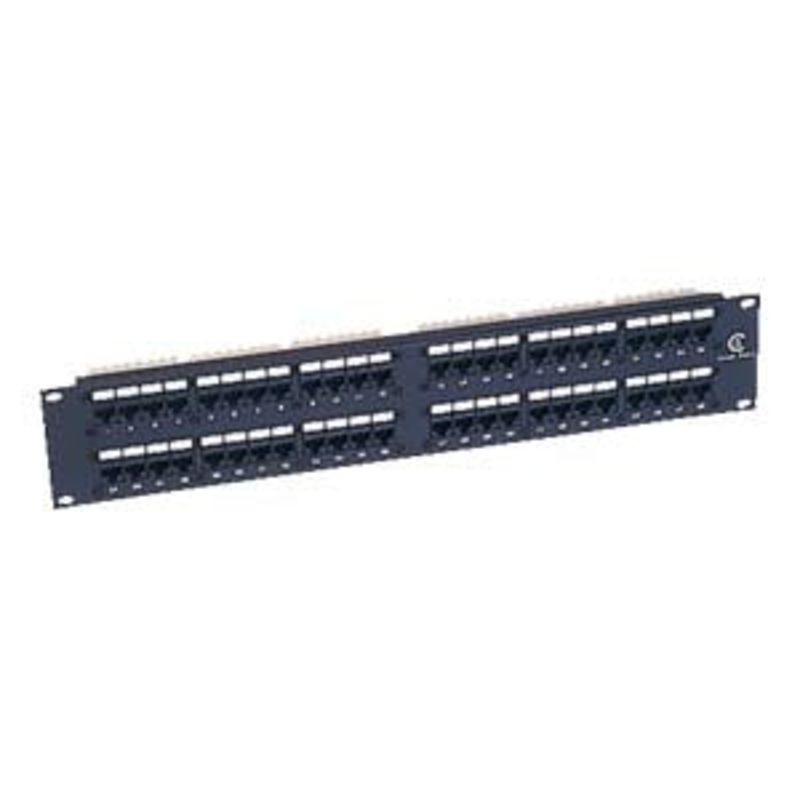 48 Port Cat-6 Patch Panel – 19″ Rack Mount