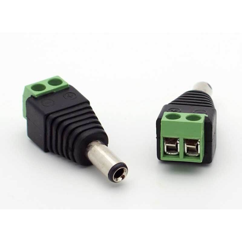 2.5mm DC Power Inline Plug – Solderless w/Screw Terminals