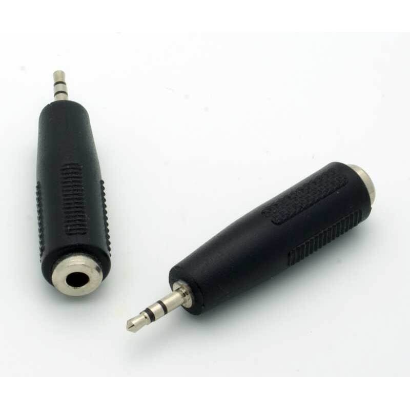 2.5mm Stereo Male – 3.5mm Stereo Female Adapter