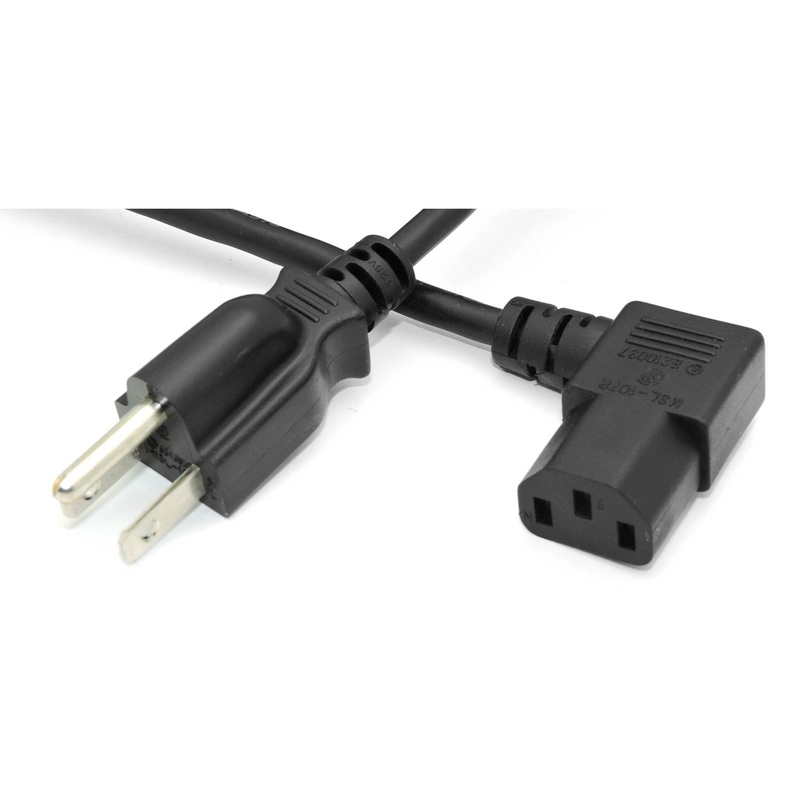 3′ IEC Right-Angle Power Cord