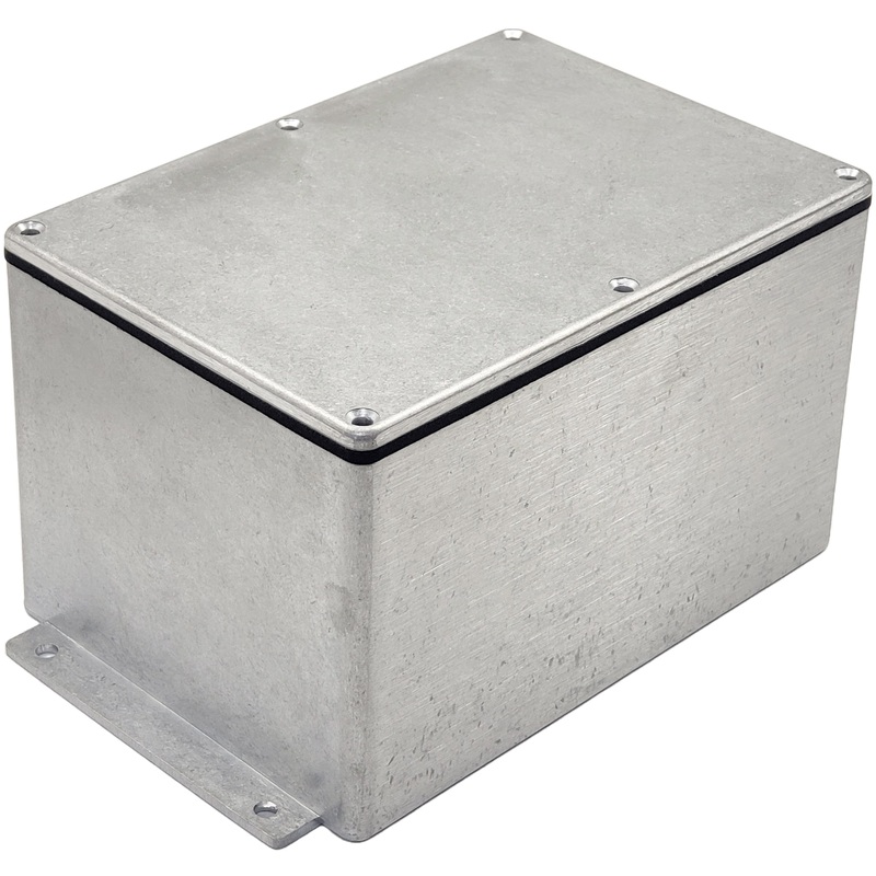 4.75″x6.75″x4″ Aluminum Die-Cast Box Sealed w/Mounting Flange
