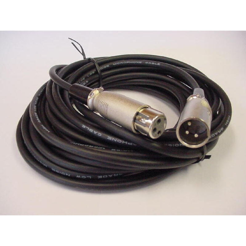 XLR Male – XLR Female Extension Cable 25′