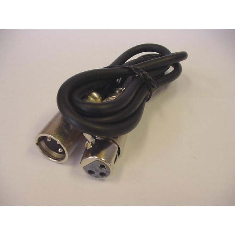 XLR Male – XLR Female Extension Cable 3′