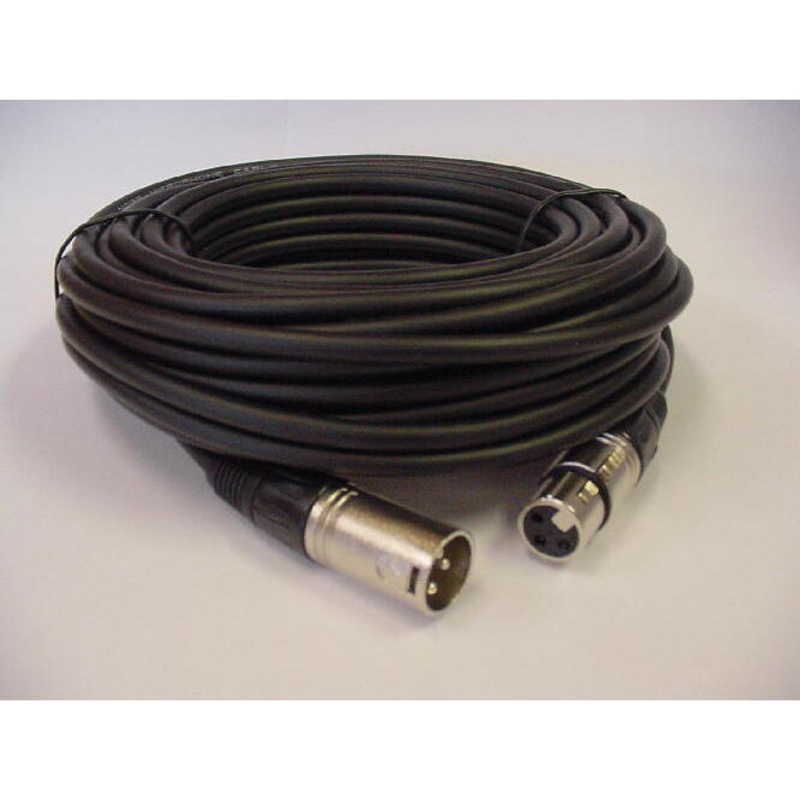 XLR Male – XLR Female Extension Cable 50′