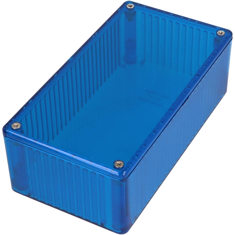 150 x 46 x 83MM Polycarbonate Box Translucent Blue