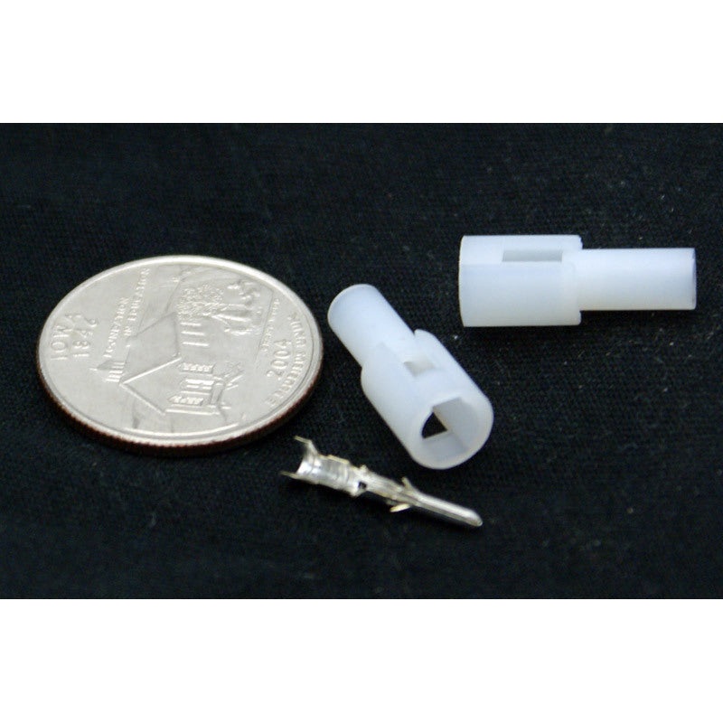 1 Pin Molex .062 Male Plug Connector w/Pins 03-06-2011