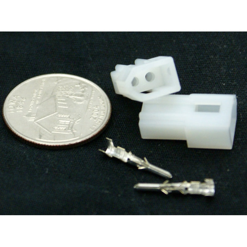 2 Pin Molex .062 Male Plug Connector w/Pins 03-06-2023