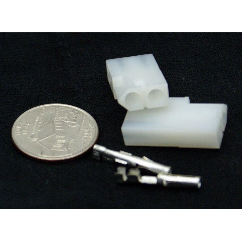 2 Pin Molex .093 Female Receptacle Connector w/Pins 03-09-1022
