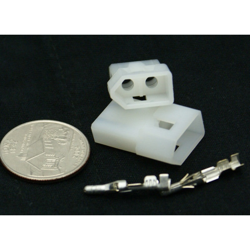 2 Pin Molex .093 Male Plug Connector w/Pins 03-09-2022