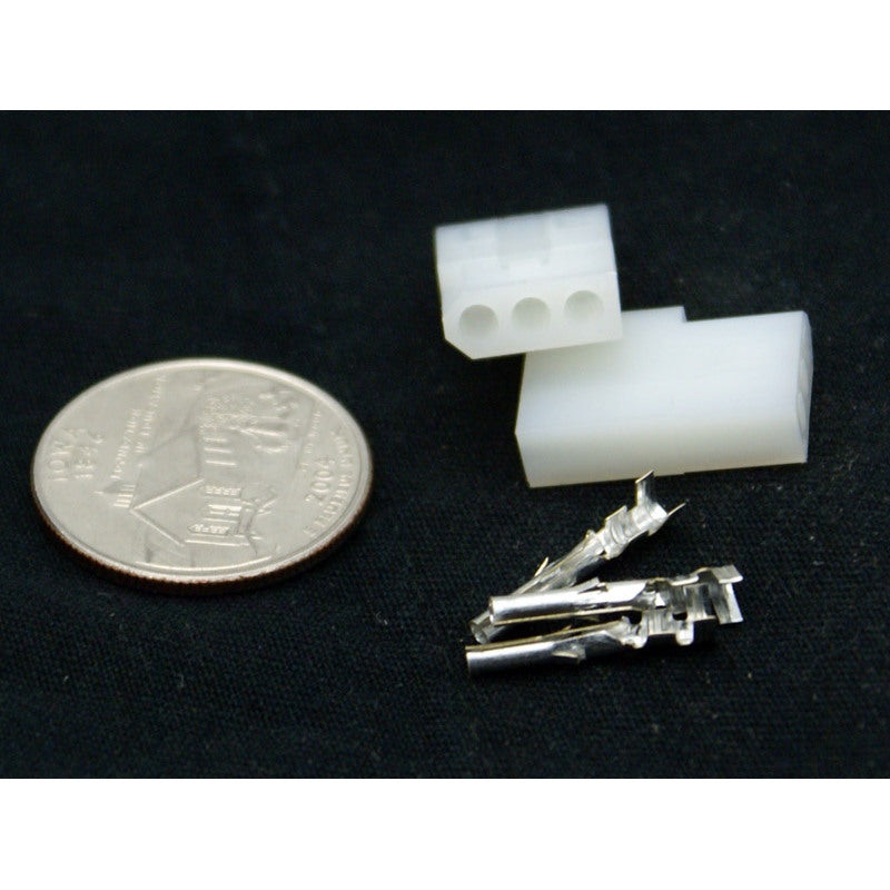 3 Pin Molex .062 Female Receptacle Connector w/Pins 03-06-1032