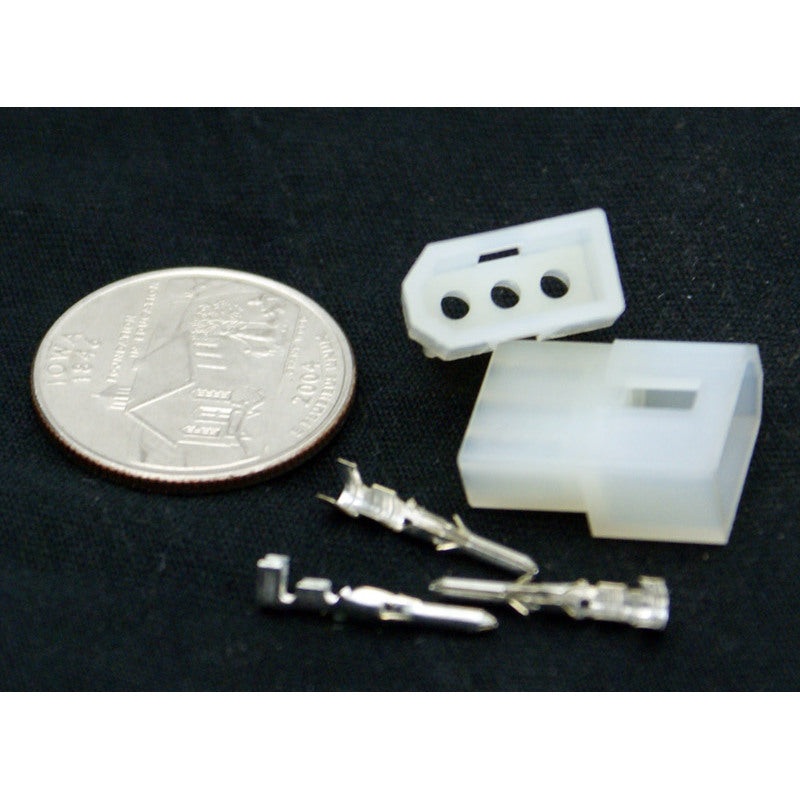 3 Pin Molex .062 Male Plug Connector w/Pins 03-06-2032