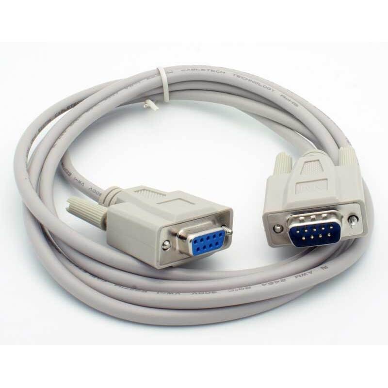 6′ Null Modem 9 Pin (DB9) Serial Male – Female Cable