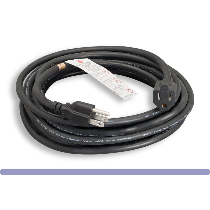 100′ Heavy Duty Outdoor Extension Cord – 12/3 – Black