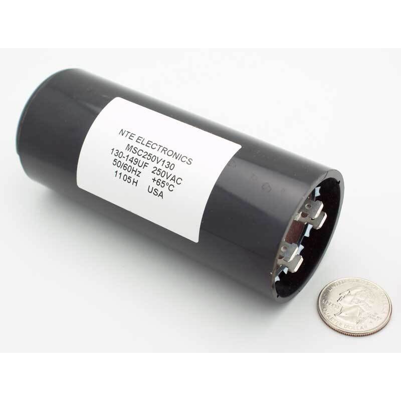 130-149 MFD 250VAC Motor Start Capacitor