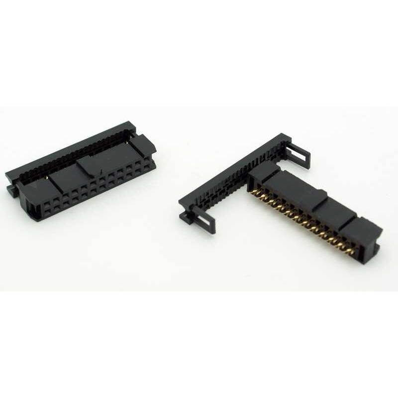 24 Pin IDC Female Socket Connector 0.1″ (Keyed)