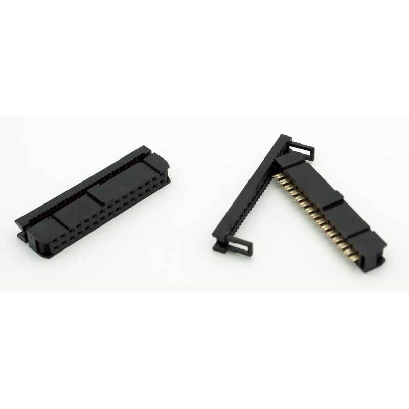 30 Pin IDC Female Socket Connector 0.1″ (Keyed)