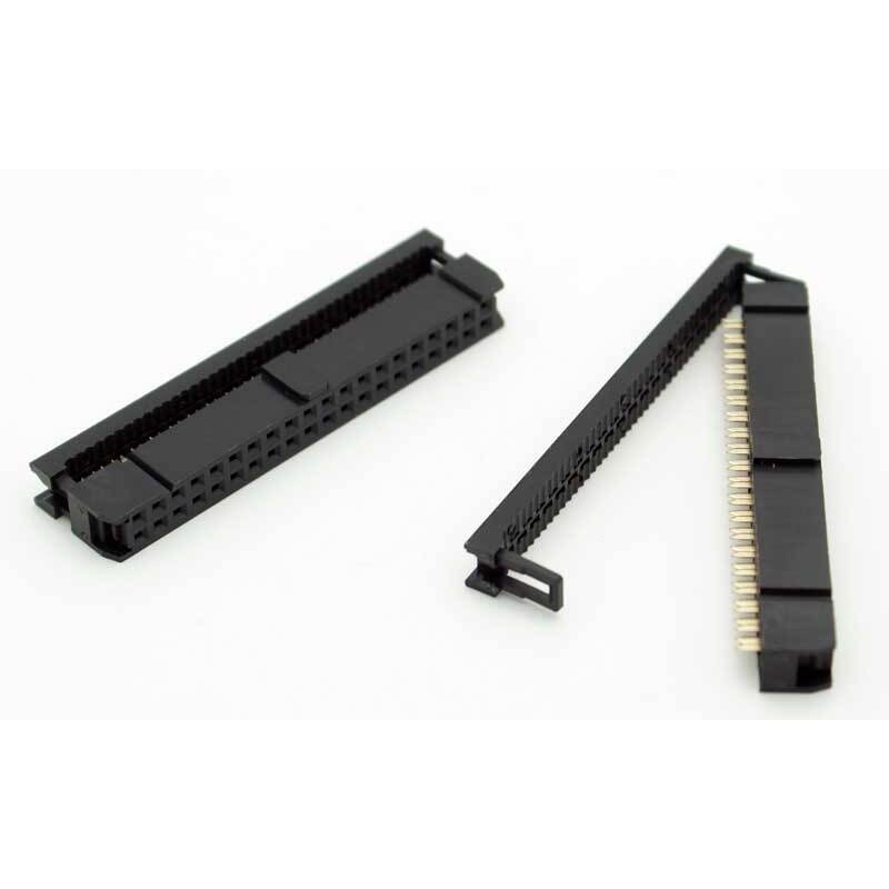 40 Pin IDC Female Socket Connector 0.1″ (Keyed) – 2 Pack