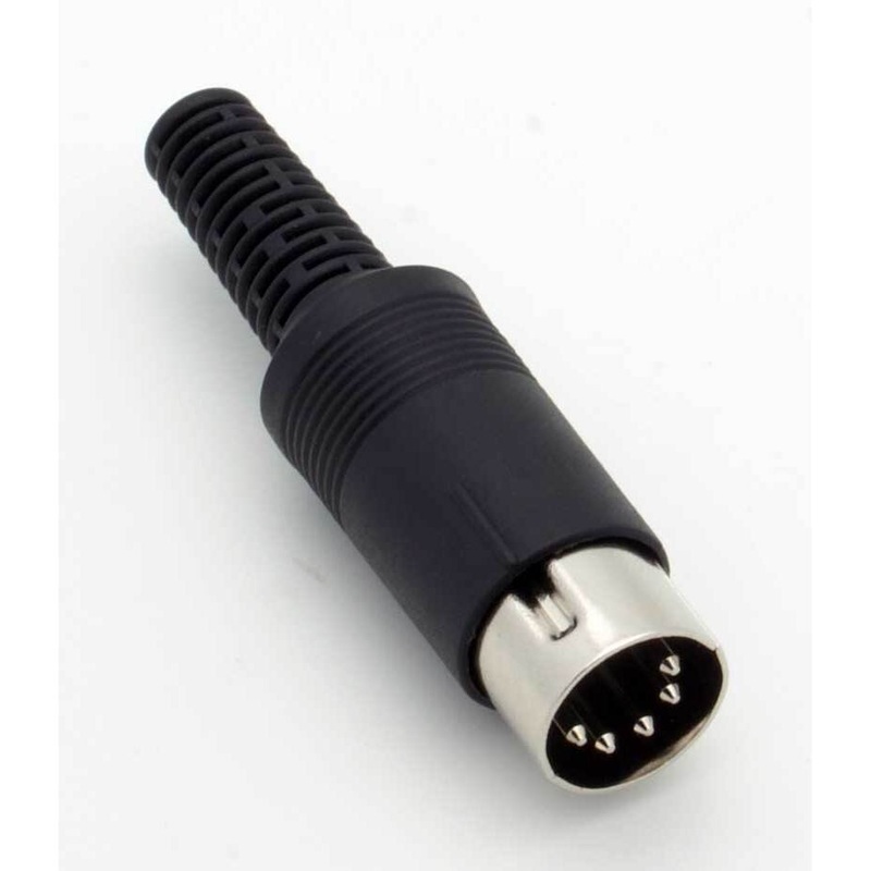 5 Pin DIN Male Inline Plug Connector