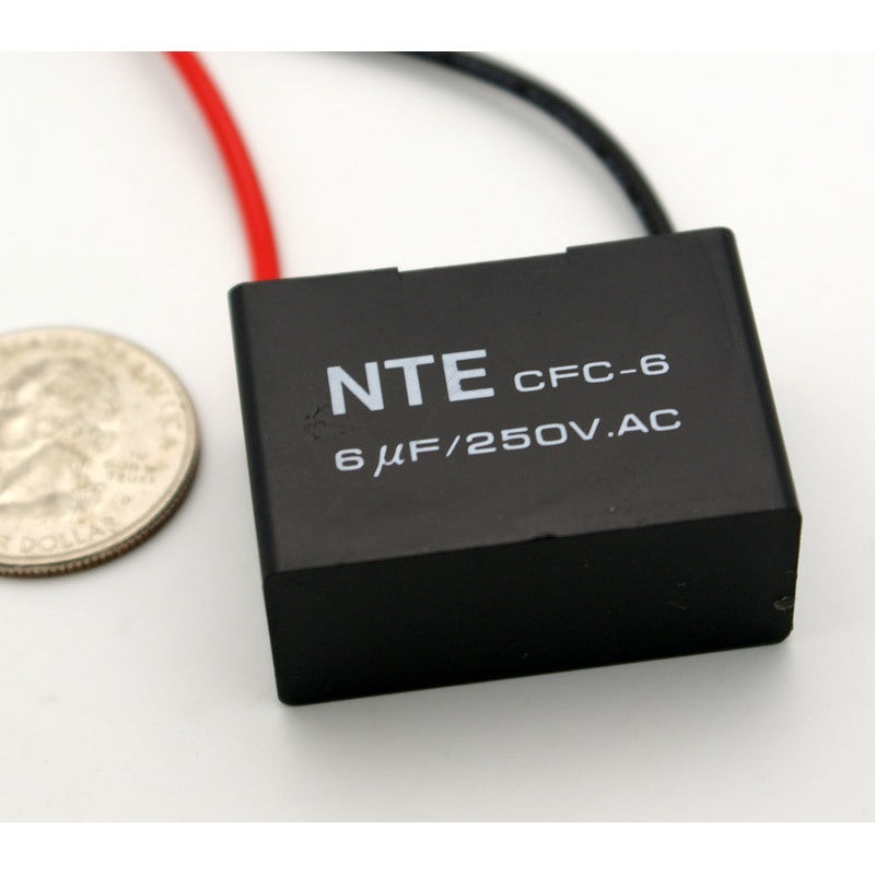 6 MFD 250VAC Motor Start Capacitor