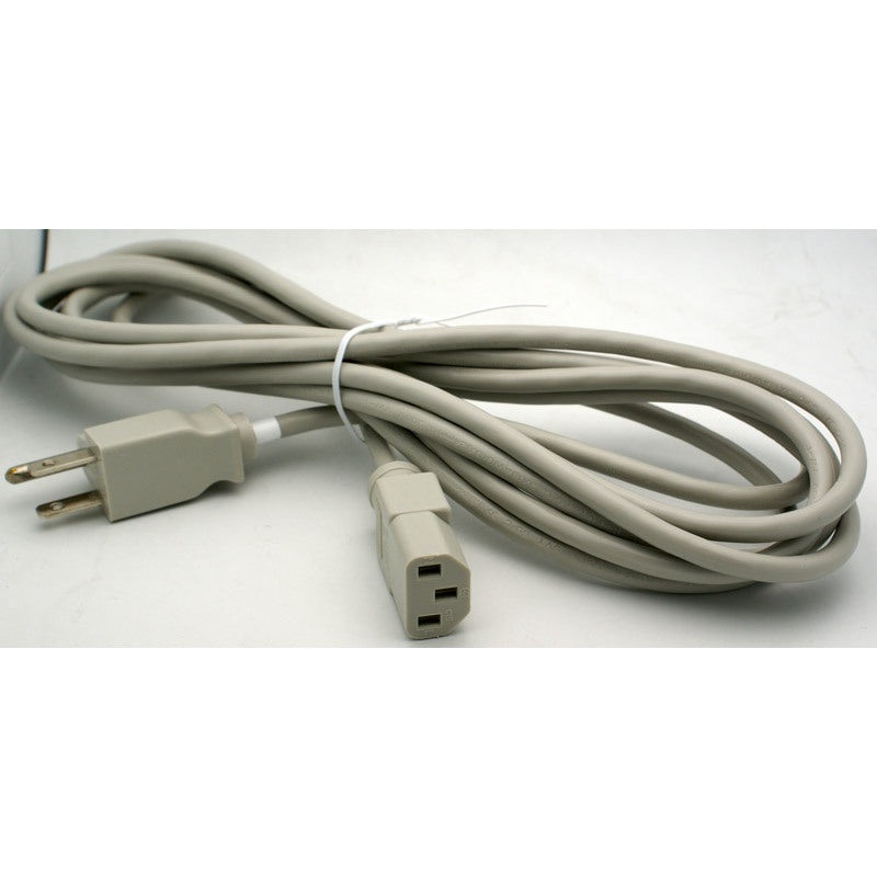 12′ IEC Power Cord 18/3 AWG Grey